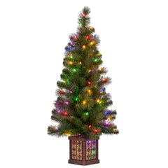 Christabelle 4ft Christmas Tree Glittery Gold Pine Free Delivery