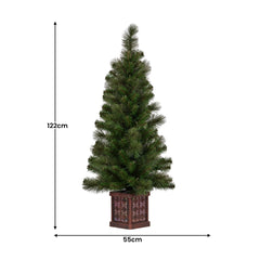 Christabelle 4ft Christmas Tree Glittery Gold Pine Free Delivery