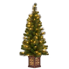 Christabelle 4ft Christmas Tree Glittery Gold Pine Free Delivery