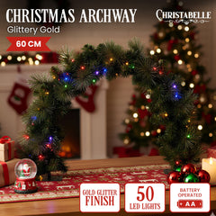 Christabelle 60cm Tabletop Christmas Archway Garland LED Free Delivery