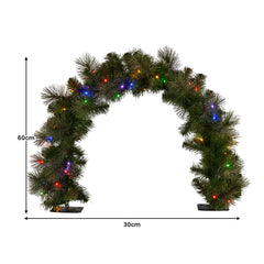 Christabelle 60cm Tabletop Christmas Archway Garland LED Free Delivery