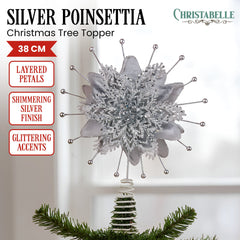 Christabelle Christmas Tree Topper Poinsettia Decoration Ornament Free Delivery