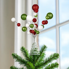 Christabelle Baubles Christmas Tree Topper Festive Glitter Free Delivery