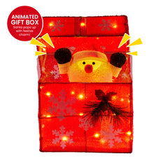 Christabelle Animated Santa Gift Box Led Christmas Free Delivery