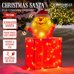 Christabelle 76cm Animated Santa Chimney Christmas Tree Free Delivery
