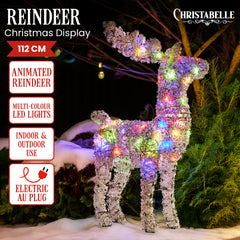 Christabelle 112cm Animated Reindeer Christmas LED Lights Outdoor Free Delivery