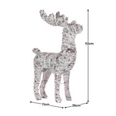 Christabelle 112cm Animated Reindeer Christmas LED Lights Outdoor Free Delivery