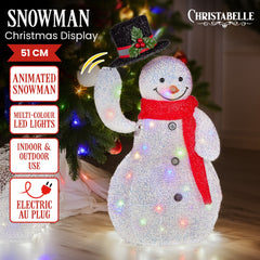 Christabelle 51cm Animated Snowman Christmas Display Decoration Free Delivery