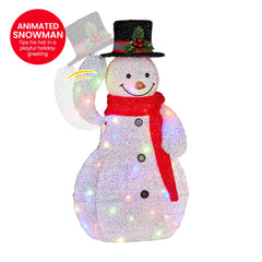 Christabelle 51cm Animated Snowman Christmas Display Decoration Free Delivery