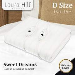 Laura Hill Heated Electric Blanket Double Size Fitted Free Delivery