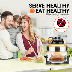 Pronti 17L Family Turbo Convection Oven Broiler Cooker - A18 Black