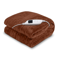 Laura Hill Heated Electric Blanket Throw Rug Coral Free Delivery