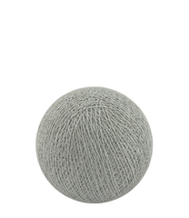 1 Set of 20 LED Grey White 5cm Cotton Ball Battery Powered String Lights Gift Home Wedding Party Bedroom Decoration Outdoor Indoor Table Centrepiece