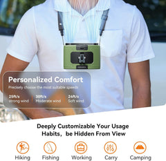 20000mAh Outdoor Portable Waist Fan Hanging Neck Free Delivery