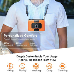 20000mAh Outdoor Portable Waist Fan Hanging Neck Free Delivery