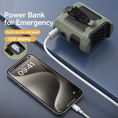 10000mAh Portable Outdoor Waist Fan Hanging Neck Free Delivery
