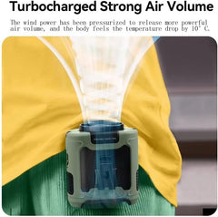 10000mAh Portable Outdoor Waist Fan Hanging Neck Free Delivery
