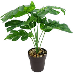 eWholesale Set 2 Artificial Monsteria Pot Assort Free Delivery