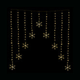 LED Snowflakes Curtain Lights avialable in 2 Colors - Cool White