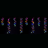 LED Dancing Cluster Icicles 9m Available in 2 Options - Multicolor (6 Colors)