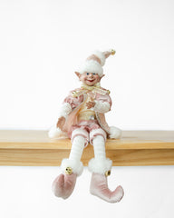 RTC LUXURY CHRISTMAS ELF PINK GOLD 51CM Free Delivery