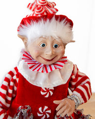 Does not apply CHRISTMAS CANDY STRIPE BOY ELF RD/WH Free Delivery