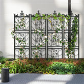 2pcs Metal Garden Trellis Fence for Climbing Plants and Rose Support - Free Delivery