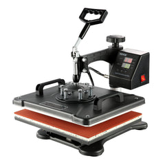 VEVOR 1400W Heat Press Machine 8 In 1 Sublimation Steel Frame Heat Presses with Temperature And Time Control (12X15INCH 8IN1)