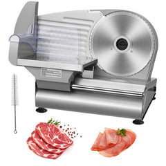 Meat Slicer, 180W Electric Deli Food Slicer with 7.5" SUS420 Stainless Steel