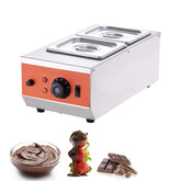 Chocolate Tempering Machine, 2 Tanks Chocolate Melting Pot with TEMP Control