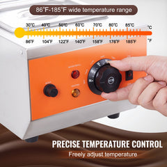 Chocolate Tempering Machine, 2 Tanks Chocolate Melting Pot with TEMP Control