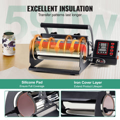 Tumbler Heat Press Machine 11-30oz Mug Press Sublimation Tumblers Black