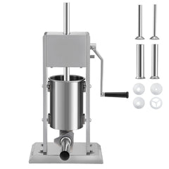 Sausage Stuffer 5LBS/3L Capacity Homemade Sausage Maker Stainless Steel