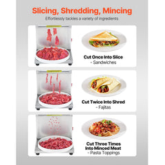 Electric Meat Cutter Machine 850W Commercial Meat Slicer Cutting Machine