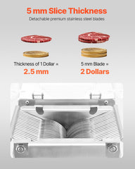 VEVOR Electric Meat Cutter Machine 850W Commercial Meat Slicer Cutting Machine