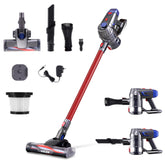 Devanti Stick Vacuum Cleaner Bagless Cordless Red Free Delivery