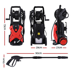 Giantz 2400PSI High Pressure Washer Electric Water Cleaner Pump 10M Jet Hose