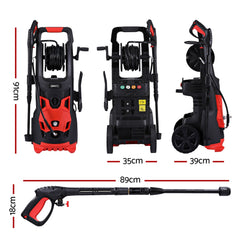 Giantz 2800PSI High Pressure Washer Electric Water Cleaner Pump 30M Jet Hose