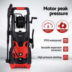 Giantz 2800PSI High Pressure Washer Electric Water Cleaner Pump 30M Jet Hose