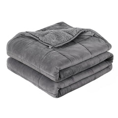 Giselle 9KG Weighted Blanket Adults Kid Anti Anxiety Gravity Blankets Sherpa Fleece