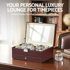 Embellir 12 Grids Watch Box Organizer Case Free Delivery