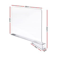 Artiss 6 Pack Closet Organizers and Storage Clear Shelf Dividers