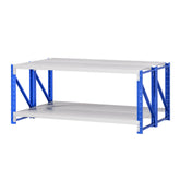 Giantz 2x 0.9M Garage Shelving Workbench Warehouse Rack