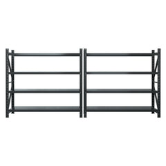 Giantz 4Mx1.8M Garage Shelving Warehouse Rack Black