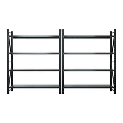 Giantz 4Mx2.4M Garage Shelving Warehouse Rack Black