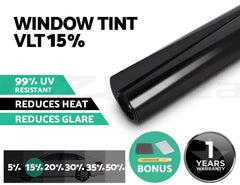 Giantz Window Tint Film Black Roll 15% VLT Home House 100cm X 30m Tinting tools