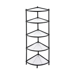 Artiss 5-Tier Kitchen Corner Shelf Rack Stand Microwave Metal Storage Shelves
