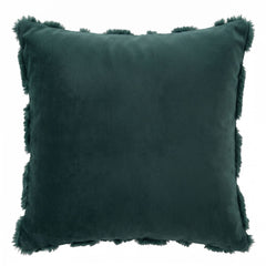 Jingle Jollys Christmas Tree Pillow Covers 2 Packs Cushion Covers Soft Faux Fur Jacquard Throw Pillow Covers 45 x 45cm Green