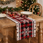 Jingle Jollys Christmas Table Runner Snowflake 190x32CM Dining Party Décor Linen