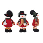 Jingle Jollys Christmas Snowman Ornament 40-56cm Telescopic Tabletop Decoration